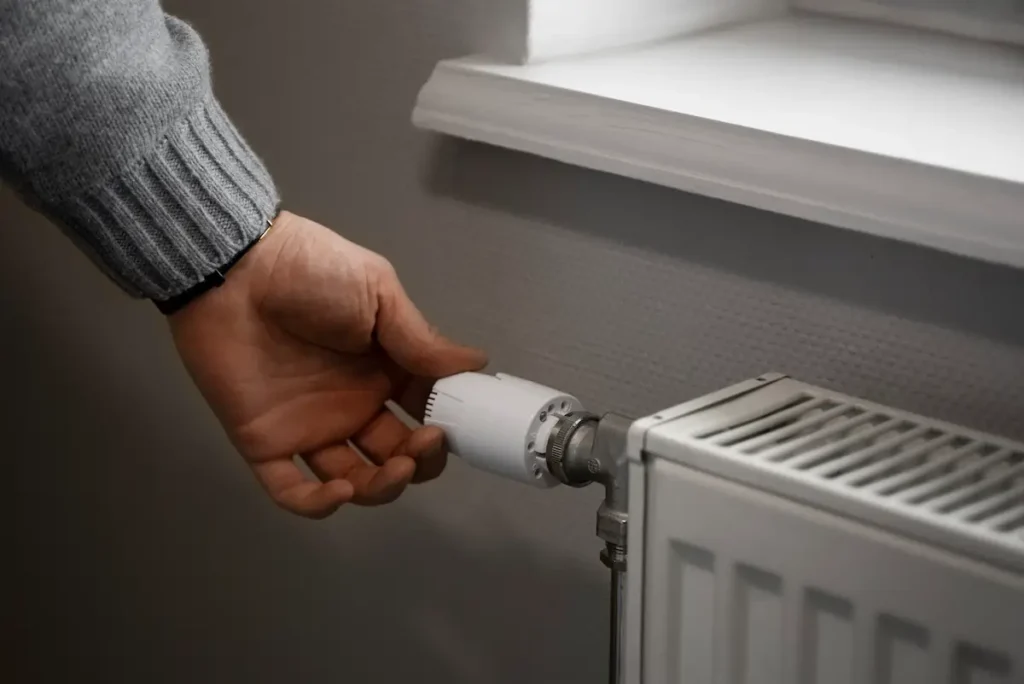 heating in a uk home in cold weather
