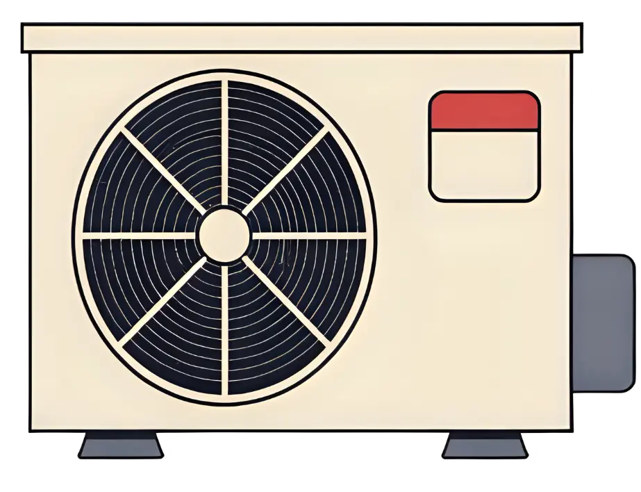 air source heat pump drawing