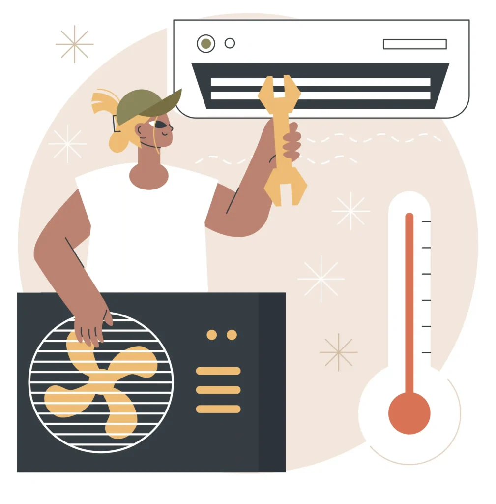 heat pump heating and a heat pump installer