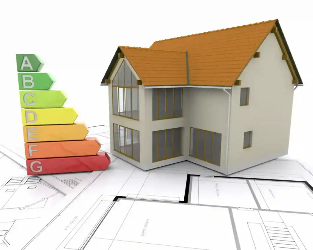 well insulated house in the uk. EPC rating of a house.